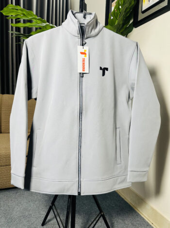 Full Zipper Light Gray Jackets